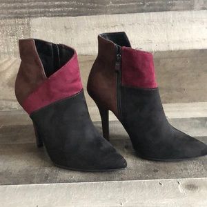 High Heel Suede Ankle Boots